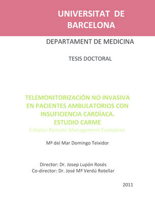 Tesis doctorales (Docencia > Formación de tercer ciclo) | iCor | Institut del Cor del germans Trias i Pujol